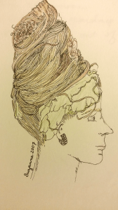 Self-portrait in lettuce